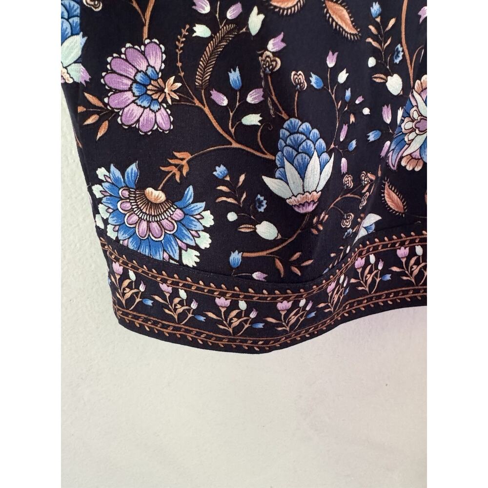 J. Jill Wearever Collection Floral Shirt & Pants Knit Set Women’s Size XL - Picture 7 of 9